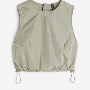 H&M Khaki Crop Top